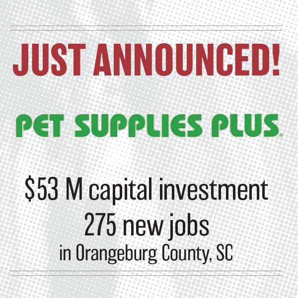 Pet Supplies Plus opening distribution center in Orangeburg County, SC